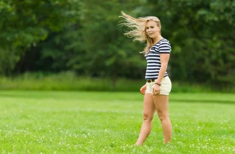 Windy moment Stockfoto's