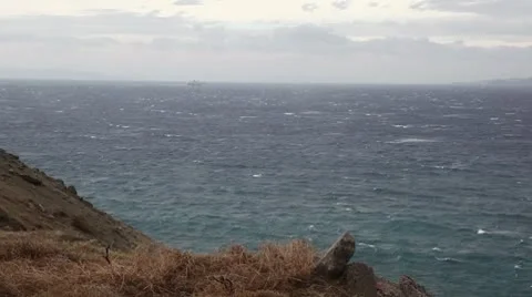 Windy ocean Stock Footage 8847810