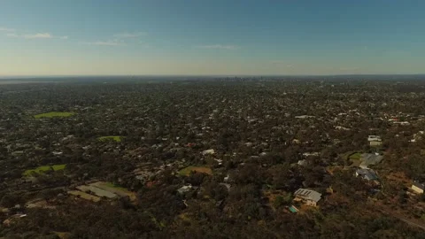 Windy point drone with Adelaide Stock Footage 203436963