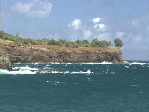 Windy Point at Keokea Beach 스톡 동영상 22243149