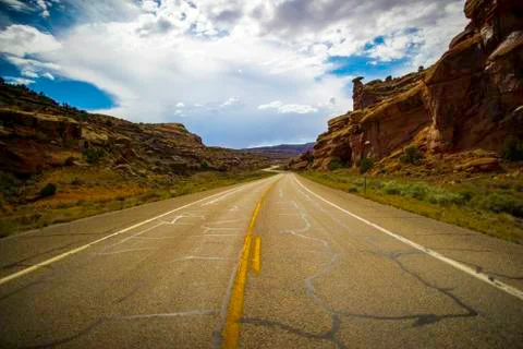 Windy Road Foto stock
