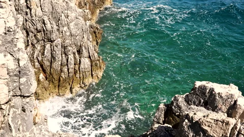Windy Sea Surface Under Sunshine Stock Footage 338258882