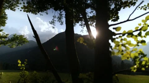 Windy sunset in mountains Stock-Footage 152077194