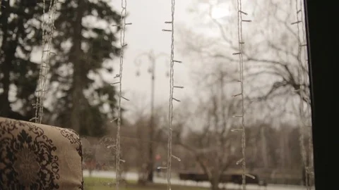 Windy weather in park Stock Footage 74794017