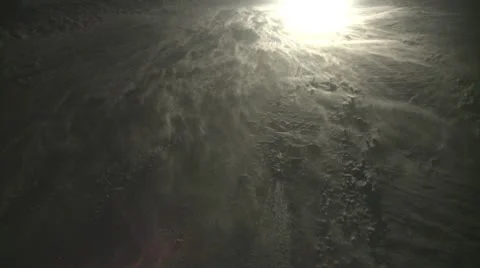 Windy winter road, very strong winds Stock Footage 10767698
