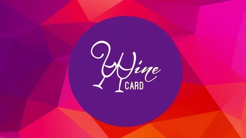 Wine advertisement with chic italic typography and glasses creating letter w on Stock Footage 129643915