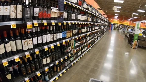 WINE AISLE 2 Stock Footage 117692744