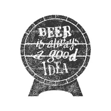 Wine is always a good idea. Vector illustration Stock Illustration