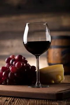 Wine and cheese. Foto stock