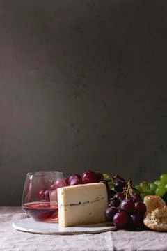 Wine and cheese Stock Photos