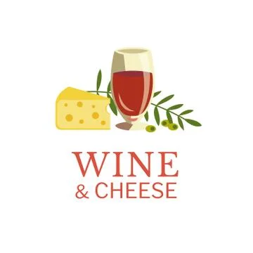 Wine and cheese vector icon design background Stock Illustration