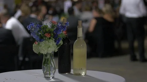 Wine and Flowers Stock Footage 104062649