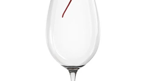 Wine and glass - slow motion Stock Footage