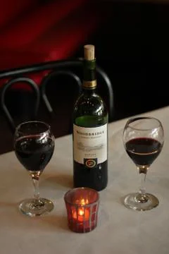 Wine and Glasses Stock Photos