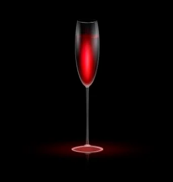 Wine and red light Stock Illustration