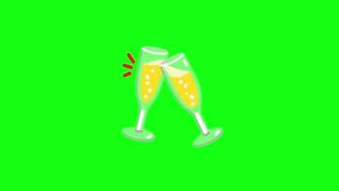Wine animation on green background Stock Footage 337593476
