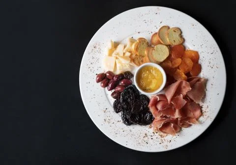 Wine appetizer set. Stock Photos