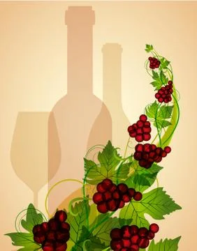 Wine background Stock Illustration