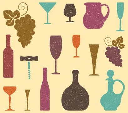 Wine background Stock Illustration
