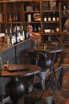 Wine bar interior Stock Photos