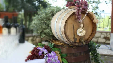 Wine barrel Stock Footage 25078873