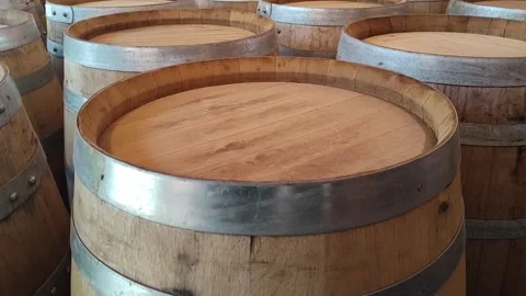 Wine barrel 스톡 동영상 165853856