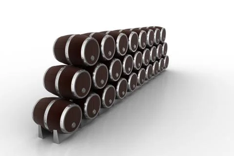 Wine Barrel Free Stock Illustration