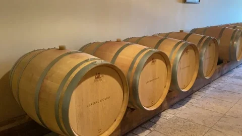 Wine Barrel Pan Stock Footage 219326022