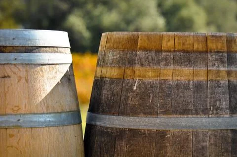 Wine barrel Foto stock