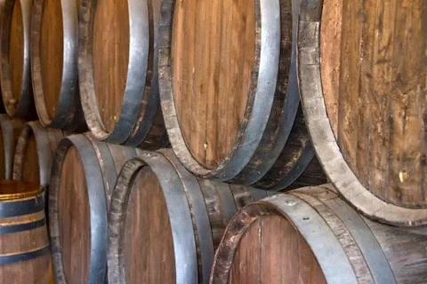 Wine barrel Foto stock