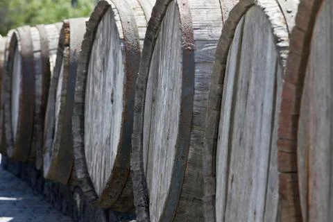 Wine barrel Foto stock