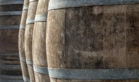 Wine barrel texture Stock Photos