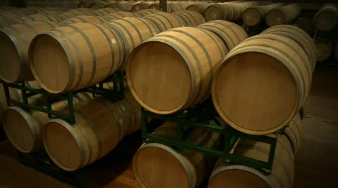 Wine barrels 23 HD Stock Footage 11657534