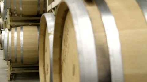 Wine Barrels Stock Footage 848261