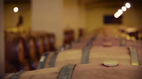 Wine barrels Stock Footage 43042407