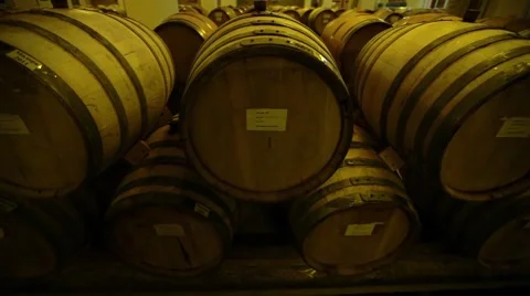 Wine barrels Stock Footage 43042426