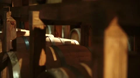 Wine barrels Stock Footage 43042449