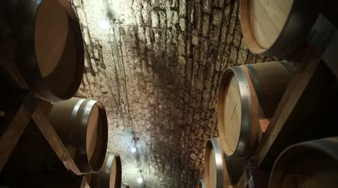 Wine barrels Stock Footage 43042495