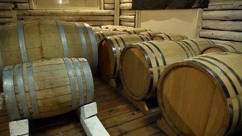 Wine barrels Stock Footage 112980476