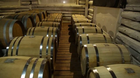 Wine barrels Stock Footage 113013425