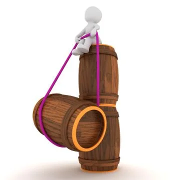 Wine barrels Stock Illustration