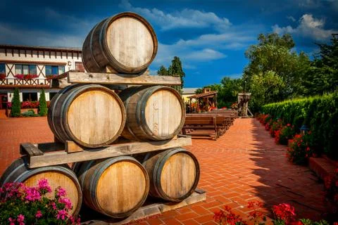 Wine Barrels Stock Photos