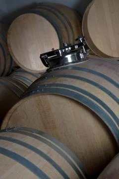Wine Barrels Foto stock