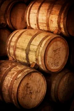 Wine barrels Stock-Fotos