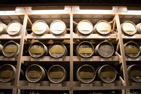 Wine Barrels Stock Photos
