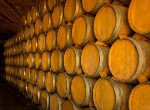 Wine barrels Stock Photos