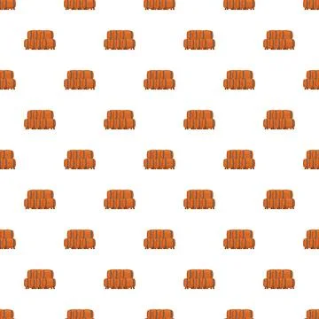 Wine barrels stacked creating seamless pattern design Stock Illustration