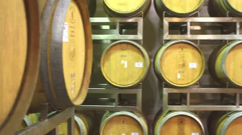 Wine barrels in winery 스톡 동영상 25295902