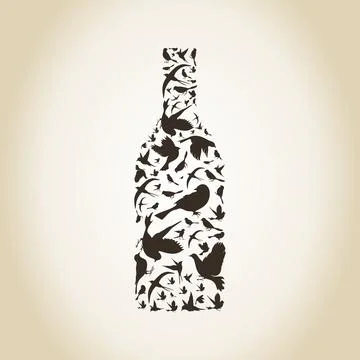 Wine a bird Stock Photos