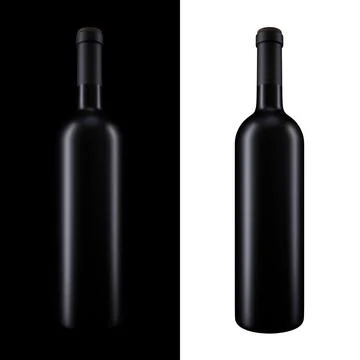 Wine Bottle 3d Render Illustrazione stock